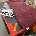 Sunbeam XL Back Neck and Shoulder Heat Therapy 12 x 24 with Auto Shut Off 6 Settings Machine-Washable Comfortable Microplush Fabric - Burgundy