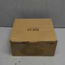 Portable Stereo CD Player Boombox, FM Radio with Bluetooth, Remote Control,CD Players for Home with Headphone/Mic Jack, LED Light Support CD-R/RW/MP3, USB, AC/Battery Operated, White