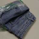 Sidefeel Women's Wide Leg Jeans High Waisted Stretchy Raw Hem Denim Pants Size 12 Blue