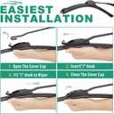 26" 18" 14" Windshield Wiper Blades Replacement for Honda Civic Hatchback 2017 2018 2019 2020 2021 Premium All Weather Front Rear Wipers Set - OEM Quality (Pack of 3)