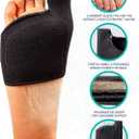 Brison Podiatrist-Designed Metatarsal Pads for Women & Men - Ball of Foot Cushions for Pain Relief Gel Sleeves Metatarsalgia Morton’s Neuroma Calluses - 2 Pairs (Black, XS)