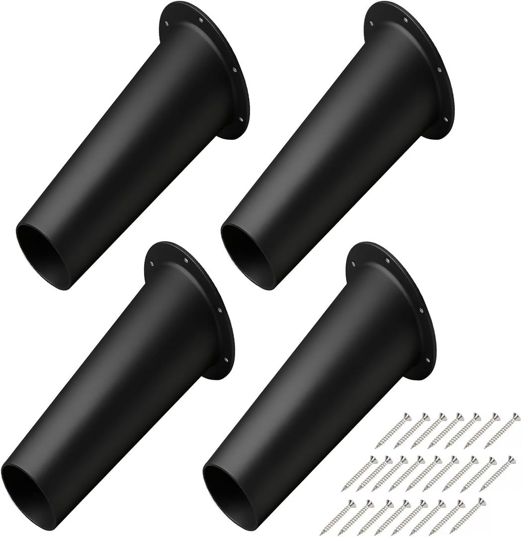 Bat Removal Cone, Bat Exclusion Device, One Way Bats Door, Bats Tube Traps for Outside House Control Removal (4 Pcs)