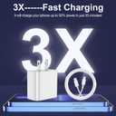 iPhone Fast Charger 6 Pack 3 pcs Apple Type C Wall Charger Block with 3 pcs 6FT Long USB C to Lightning Cable Fast Charging Cord for iPhone 14 13 12 11 Pro Max/SE 2022/ipad