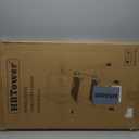 HBTower Step Ladder, Folding Step Stool with Wide Anti-Slip Pedal, Sturdy Steel Ladder, Convenient Handrail, Lightweight, Portable Steel Step Stool