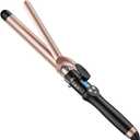 1 Inch Extra Long Barrel Curling Iron, Ceramic Tourmaline Curling Wand Professional Dual Voltage