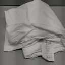 Linen Home 100% Cotton Percale 1 Flat Sheet, Full Size - Crisp, Cool and Strong Bed Linen, Luxury Breathable Sheet, White