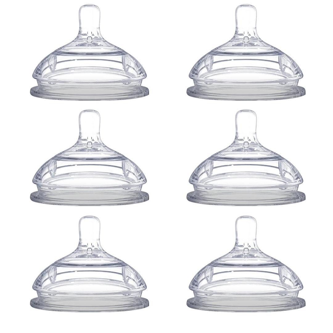Comotomo Replacement Nipples, Slow Flow (0-3 Months) - 2 Count, 3 Packs