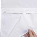 KONZENT Snap in Shower Curtain Liner Replacement Removable Water Repellent Liner for Bathroom 70" W x 54" H (Fit for 71" W x 74" H Shower Curtain) (White, 2 Pack)