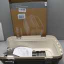 DUMOS 23" Hard-Sided Pet Carrier for Small Pets, 2 Door Cat Carrier, Beige