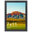 QOTIB Wood 13x39 Puzzles Frame Black for Wall Hanging, 13 x 39 Picture Frame Poster Photo Frame for Wall Horizontally or Vertically, Black, 1 Pack