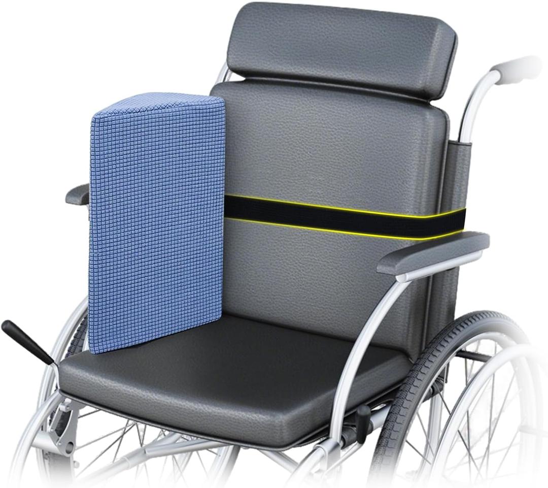KAAMOS Lateral Support for Wheelchair Wedge Cushion, Side Guard Support Wheelchair Positioning Wedge, Wheel Chair Side Padding for Elderly, Chair Lateral Back Support for Sitting Upright (1PCS)