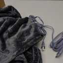 Sealy Heated Electric Blanket Twin Size, Flannel Electric Blanket with 10 Heating Levels & 1-12 Hours Auto Shut Off, Fast Heating Warming Blanket, Machine Washable, Grey, 62 x 84 Inch