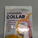 BENCMATE Inflatable Dog Cone Collar Alternative, Soft Dog Cone for Small Medium Large Dogs and Cats, Neck Recovery ECollar Donut Collar After Surgery (Large+, Donut-Strawberry)