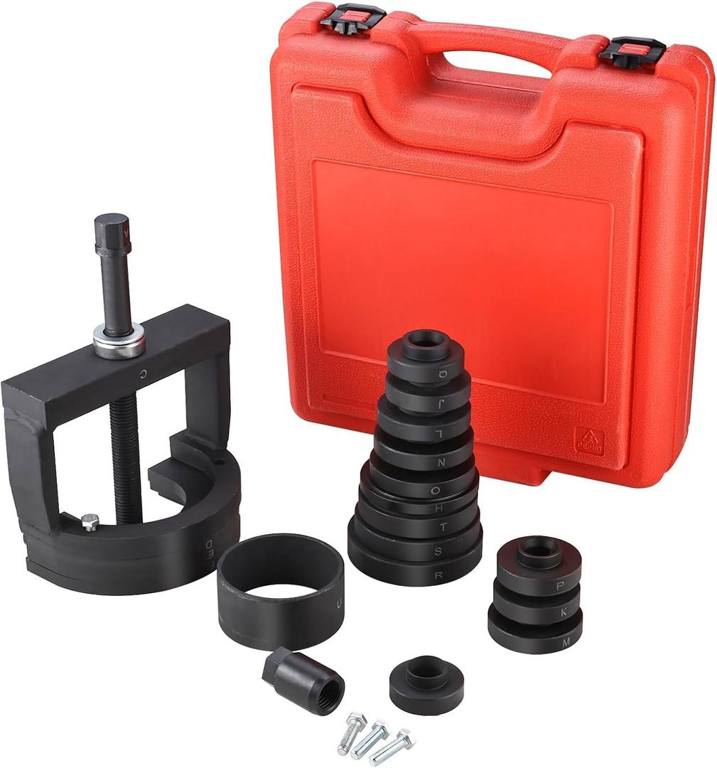 Master Wheel Hub Removal Tool Set - C to U Sizes Back and Front Wheel Bearing Remover and Installer Tool Kit