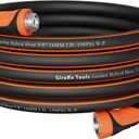 Giraffe Tools Garden Hose 5/8", Water Hose Heavy Duty, Flexible, Lightweight Hybrid Hose with Swivel Handle, 50ft Male to Female Fittings, Burst 600 PSI