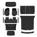Floor Mats for 2025-2026 Tesla Model Y Juniper RWD 5 Seats, Full Set 15PCS