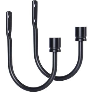 Curtain Holdbacks, Black, 2 Pack, Curtain Tiebacks Wall Mounted Curtain Hooks Holders for Drapes Curtain Holdbacks, Black, 2 Pack, Curtain Tiebacks Wall Mounted Curtain Hooks Holders for Drapes