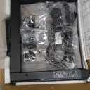 Computer Tower Stand with Charge Station and USB Charging Port - Height Adjustable PC Tower Stand, Under Desk CPU Holder Cart with Locking Caster Wheels for Fits Most PC (17.32", Brown)