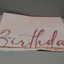 Aperturee 7x5ft Pink Happy Birthday Backdrop Pink Glitter Sprinkle Dots Shiny Diamonds Rose Gold Girl Bday Photography Background Sweet Women Girls Lady Shining Party Decorations Supplies Photo Props