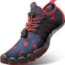 BULLIANT Water Shoes Men, Unisex Barefoot Aqua Shoes for Men Women Hiking Swimming Shoe (Purplish Blue/Rose Red2187)