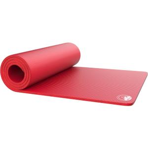 Foam Sleep Pad - 0.50in Thick Non-Slip, Lightweight, Waterproof Camping Mat with Carry Handle for Cots, Hiking or Sleepovers by Wakeman Outdoors (Red)