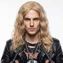STfantasy Mens Wig Long Wavy Mid Length Synthetic Hair for Male Cosplay Winter Soldier Costume (Blonde)