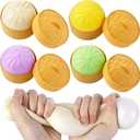Dumpling Squishy Stress Balls Fidget Sensory Toy Mystery Dumpling Squishy Soft Squeeze Decompression Dough for Adults (Purple-A)