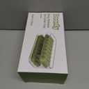 Doonly Easy Release Ice Cube Tray with Lid and Bin, 2 Pack Ice Cube Trays for Freezer, 64 Pcs Ice Trays for Whiskey Cocktail, Tea, Coffee (Purple)