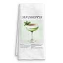 QICLM Grasshopper American Cocktail Kitchen Towels, Gifts for Cocktail Lovers Dish Tea Towels for Kitchen Bar Cart Decor, Bartender Gifts for Women Men Decorative Hand Towel, 16x24 Inch