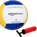 Amazon Basics Portable Outdoor Volleyball and Badminton Combo Set with Sturdy Poles and Storage Bag