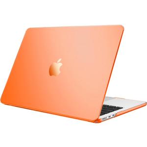 Fintie Case for MacBook Air 13.6 Inch A3449 A3240 A3113 A2681 (2022 2023 2024 2025 2026 Release) - Protective Snap On Hard Shell Cover for MacBook Air 13 Inch M2 M3 M4 M5 Chip (Matte Orange)