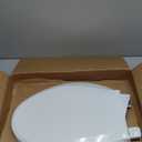 KOHLER 4636-RL-0 Cachet ReadyLatch Elongated Toilet Seat Slow Close, Soft Close Toilet Seat Quiet Lid, Contoured Grip-Tight Bumpers Installation Hardware, Apartment Essentials, White