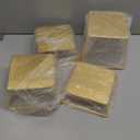 YFEEN Dessert Table Risers Display Stands Food display Gold Metal Square Retail Pizza,Cupcake,Candy Stands Food Platter Tray,6x6 INCH,Set of 4