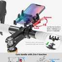 Tiakia Bike Phone Mount Holder, Aluminum Motorcycle Phone Mount, Handlebar Mounted Cell Phone Holder for Bike, 360 Rotation, Universal Bicycle Phone Mount for 4.5-7 Inch Phones