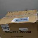 Dual Layer 4 Inch Memory Foam Mattress Topper Queen Size, 2" Cooling Gel Memory Foam & 2" Pillow Top Bed Topper, CertiPUR-US Mattress Cover for Pressure Relief, 21" Deep Pocket, White