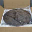 Elbourn Folding Side Table End Couch Tables,Metal Frame CShaped TV Stand for Sofa Living Bedroom Bedside Coffee Small Spaces(Vintage Wood Color)