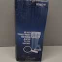 High Capacity 10 x 4.5 Whole House Filter Purifier System for Well or City Water, Presser Relief Button, 1 NPT Brass Port, Double O-Ring, Meets NSF Standards & Regulations (Transparent, 1 Set)