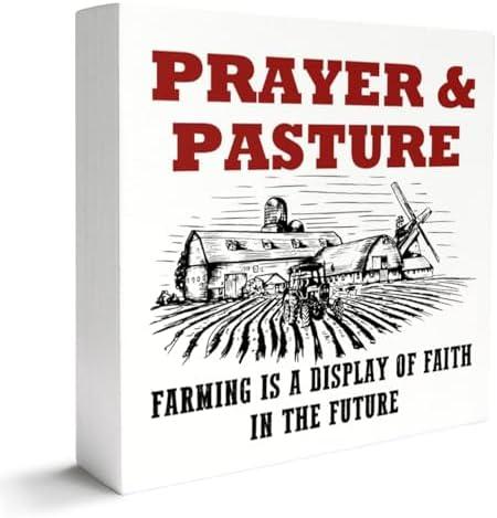 Farm Gifts for Women Men, Farmer Farming Gifts for Women Men Dad, Christmas Birthday Gifts for Grandpa Dad Farmers, Farming Home Office Decor, Christian Farm Farmer Decorations for Home, In The Future