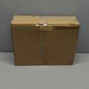 Large Size 2 Tier Ceramic Fruit Bowl,13.4 and 11 inch Plate, More Storage Space, Golden Metal Stand for Kitchen Counter, Porcelain Fruit Basket for Countertop, Snack, Nuts, Cake, Dessert - White