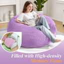 3FT Bean Bag Chair for Adults,3' Big Teardrop Beanbag with Filler