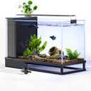 Fish Tank Kit Starter Aquariums 4 Gallon with Bottom Drainage