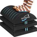 Foot Rest for Under Desk at Work, Foot Stool with Washable Cover, Comfortable Office Desk Accessories, Comfortable Footrest with 3 Adjustable Heights, for Offices Gaming Chair, for Leg Support (Without Feet Warm Pocket, Black)