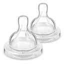 Philips Avent Anti-Colic Baby Bottle Flow 1 Nipple, 2pk, SCY761/02 (Clear)