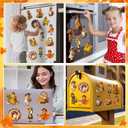 Xuhal 24 Pcs Thanksgiving Fridge Magnets Vintage Refrigerator Magnets Decals Pumpkin Sunflower Magnetic Stickers for Fall Car Mailbox Metal Door Office Cabinets Home Kitchen Decoration