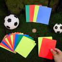 OLYCRAFT PVC Referee Penalty Cards Referee Card Sets Soccer Referee for Sports Competition Game Football Penalty Card
