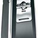 Hamilton Beach Smooth Touch Electric Automatic Can Opener with Easy Push Down Lever, Eliminates Sharp Edges, Opens All Standard-Size and Pop-Top Cans, Extra Tall, Black and Chrome (76606AG)