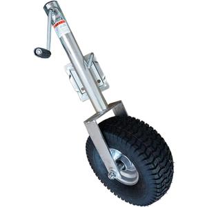 Marine Swivel Trailer Jack - Lift Swivel Trailer Jack, Beach Boat Trailer Jack, 13.38in Trailer Jack Wheel, Heavy-Duty Bolt-On Swivel Tongue Jack, 2000 lb Capacity, 11in Vertical Load