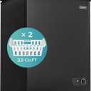 EUHOMY 3.5 Cu.Ft Chest Freezer with Removable Basket, Small Deep Freezer Adjustable 7 Thermostat, Quiet Mini Freezer Free-Standing Top Door, Energy Saving for Apartment/Garage/Basement/Dorm/Home,Black