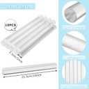 JMIATRY 10 Packs 10 Inches Acrylic Rods 1 Inch Diameter Acrylic Sticks Plastic Dowel Rods Clear Acrylics Dowel Rod for DIY Crafts Party Decorations