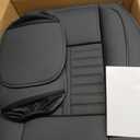 2 Front Seat Covers Fit for Jeep Grand Cherokee 2005-2025 2026, Premium Car Seat Covers Cushion with Lumbar Support Waterproof Faux Leather Vehicle Seat Protector (2 Seat, Black)